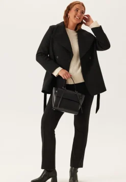 BUBBLEROOM Short Wool Blend Coat