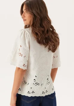 SELECTED Slfdahlia Ss Broderi Shirt