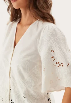 SELECTED Slfdahlia Ss Broderi Shirt