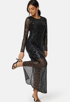 SELECTED Slfnoel Ls Ankle Sequins dress