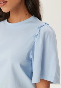 SELECTED Slfpenelope 2/4 RUFFLE TEE NOO