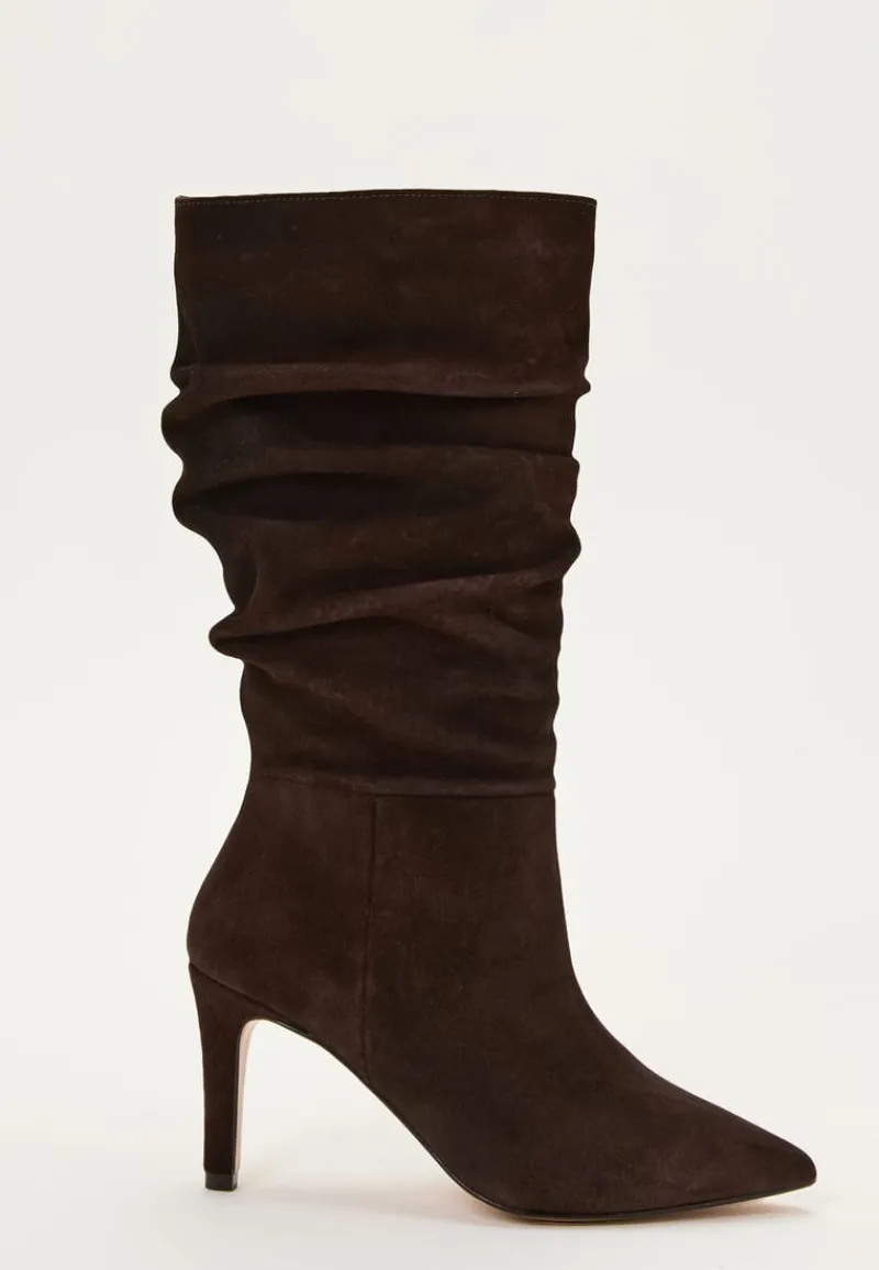 MAKE WAY Slouchy Suede Boot