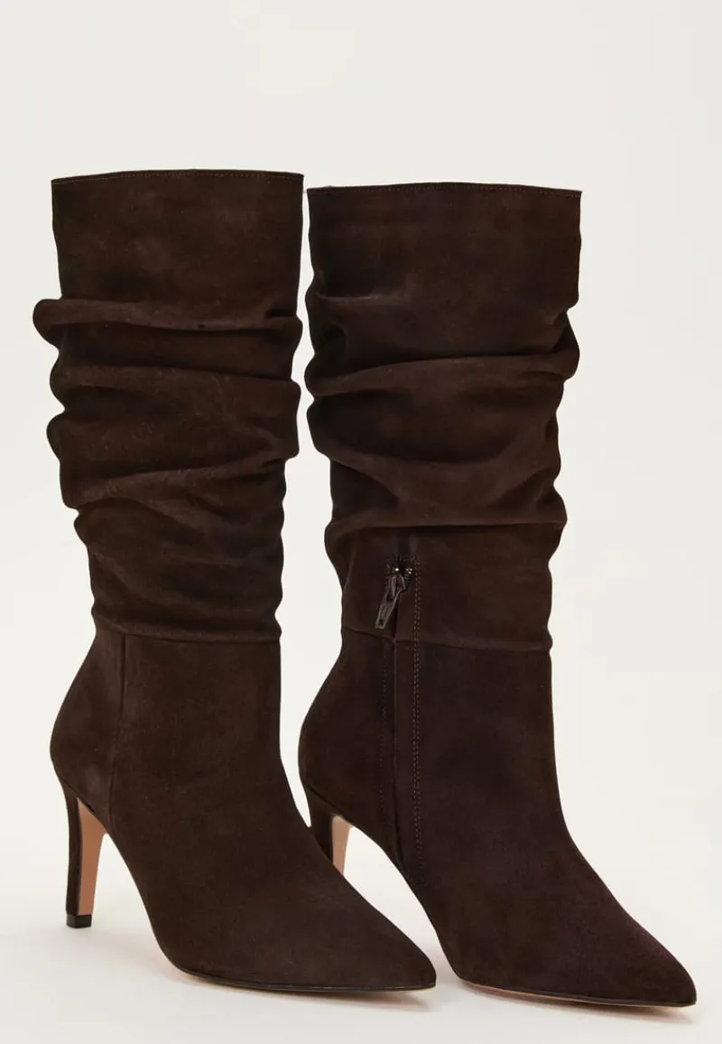 MAKE WAY Slouchy Suede Boot
