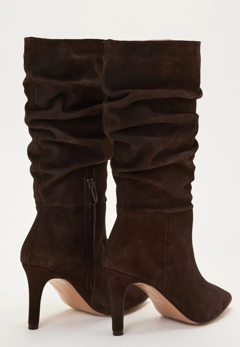 MAKE WAY Slouchy Suede Boot