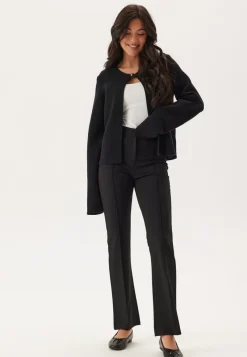 BUBBLEROOM Soft Flared Suit Trousers