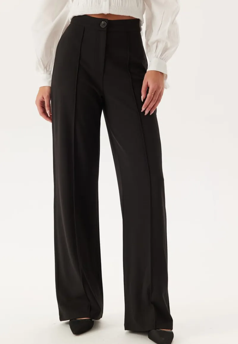 BUBBLEROOM Soft Suit Straight Trousers