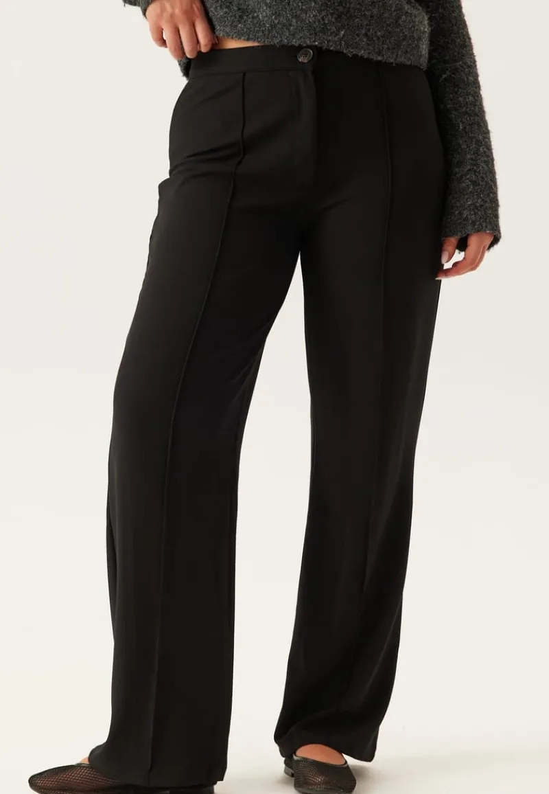 BUBBLEROOM Soft Suit Straight Trousers