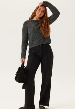 BUBBLEROOM Soft Suit Straight Trousers