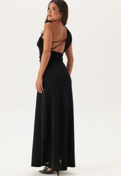 Bubbleroom Occasion Sparkling One shoulder Soft Maxi Dress