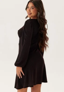 BUBBLEROOM Sparkling Puff Sleeve Dress