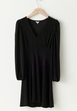 BUBBLEROOM Sparkling Puff Sleeve Dress