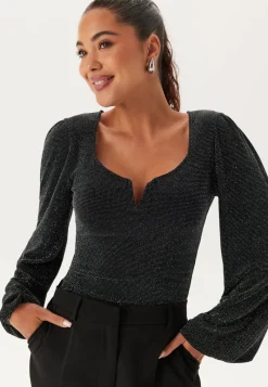 BUBBLEROOM Sparkling Puff Sleeve Top