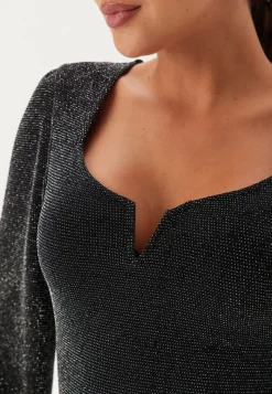 BUBBLEROOM Sparkling Puff Sleeve Top