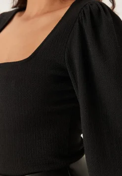 BUBBLEROOM Square Neck Balloon Sleeve Top