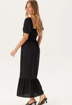 BUBBLEROOM Square Neck Cotton Maxi Dress