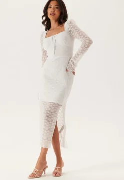 BUBBLEROOM Square Neck Lace Dress