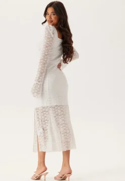 BUBBLEROOM Square Neck Lace Dress