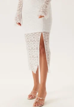 BUBBLEROOM Square Neck Lace Dress