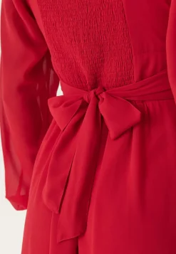 BUBBLEROOM Square Neck L/S Georgette Dress