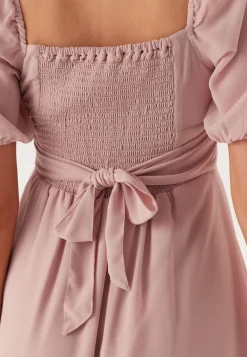 BUBBLEROOM Square Neck S/S Georgette Dress