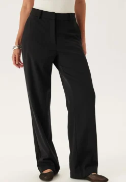 BUBBLEROOM Straight High Waist Suit Trousers