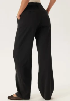 BUBBLEROOM Straight High Waist Suit Trousers