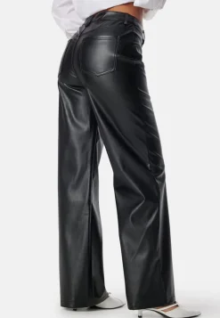 BUBBLEROOM Straight PU Trousers