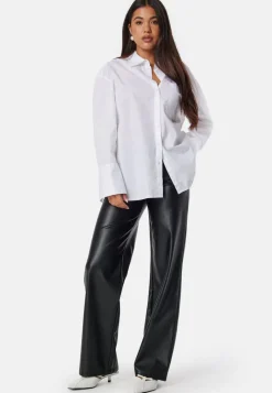 BUBBLEROOM Straight PU Trousers