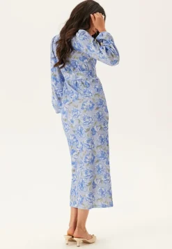 BUBBLEROOM Structure Button Midi Dress