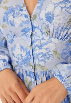 BUBBLEROOM Structure Button Midi Dress