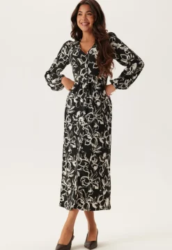 BUBBLEROOM Structure Button Midi Dress