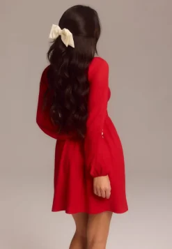 BUBBLEROOM Structure Button Mini Dress