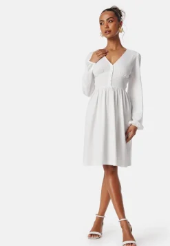 BUBBLEROOM Structure Button Short Dress