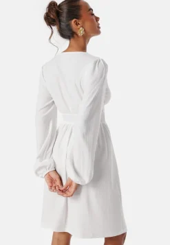 BUBBLEROOM Structure Button Short Dress