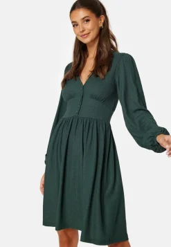 BUBBLEROOM Structure Button Short Dress