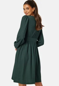 BUBBLEROOM Structure Button Short Dress