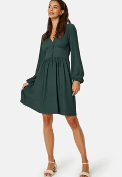 BUBBLEROOM Structure Button Short Dress