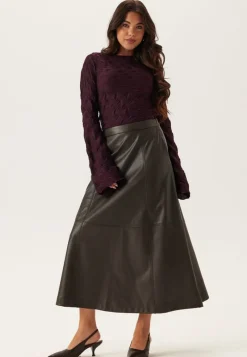 BUBBLEROOM Structure Long Sleeve Top