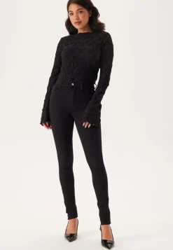 BUBBLEROOM Structure Long Sleeve Top