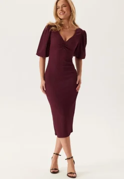 BUBBLEROOM Structure Puff Sleeve Dress