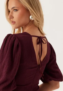 BUBBLEROOM Structure Puff Sleeve Dress