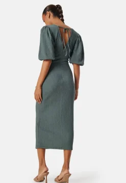 BUBBLEROOM Structure Puff Sleeve Dress