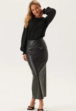 BUBBLEROOM Structure Puff Sleeve Top