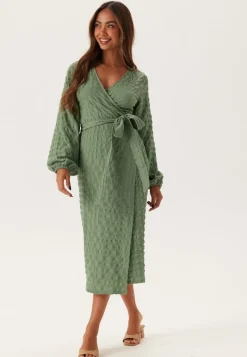 BUBBLEROOM Structure Wrap Dress
