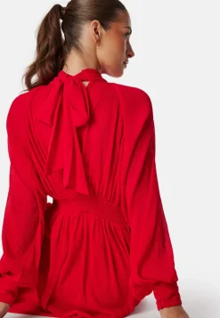 Bubbleroom Occasion Structu Bow Midi Dress