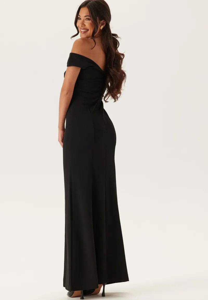 Bubbleroom Occasion Twist Off Shoulder Gown