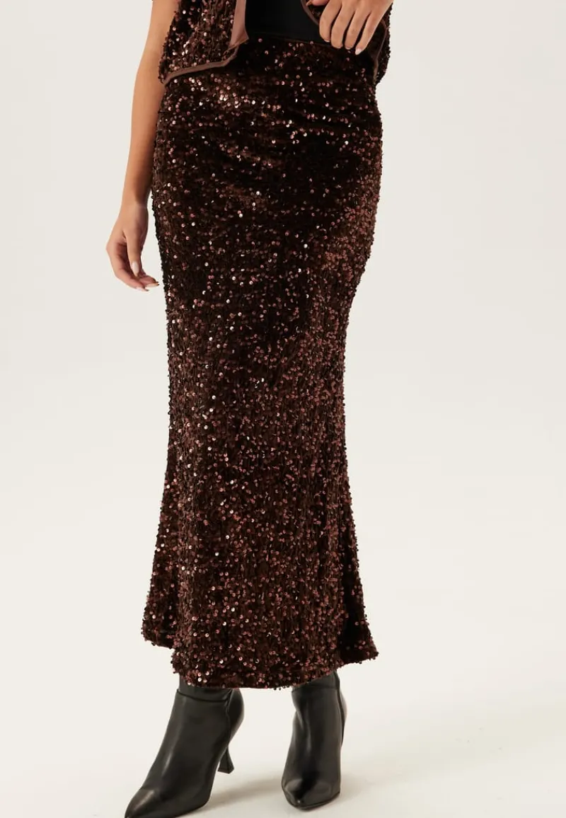 VILA Vibelieve Hw Ankle Sequins Ski