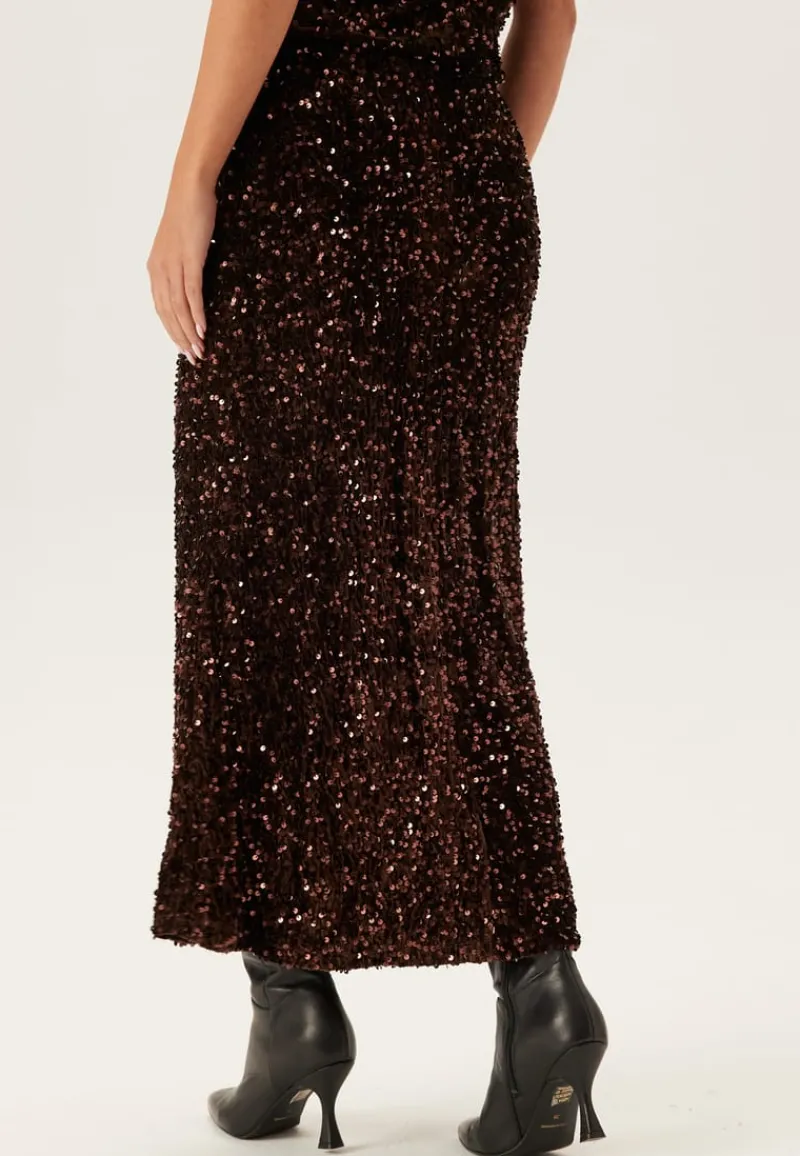 VILA Vibelieve Hw Ankle Sequins Ski