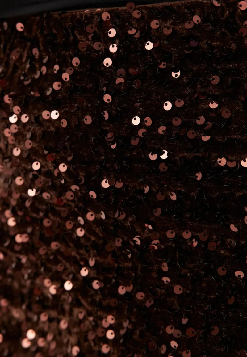 VILA Vibelieve Hw Ankle Sequins Ski