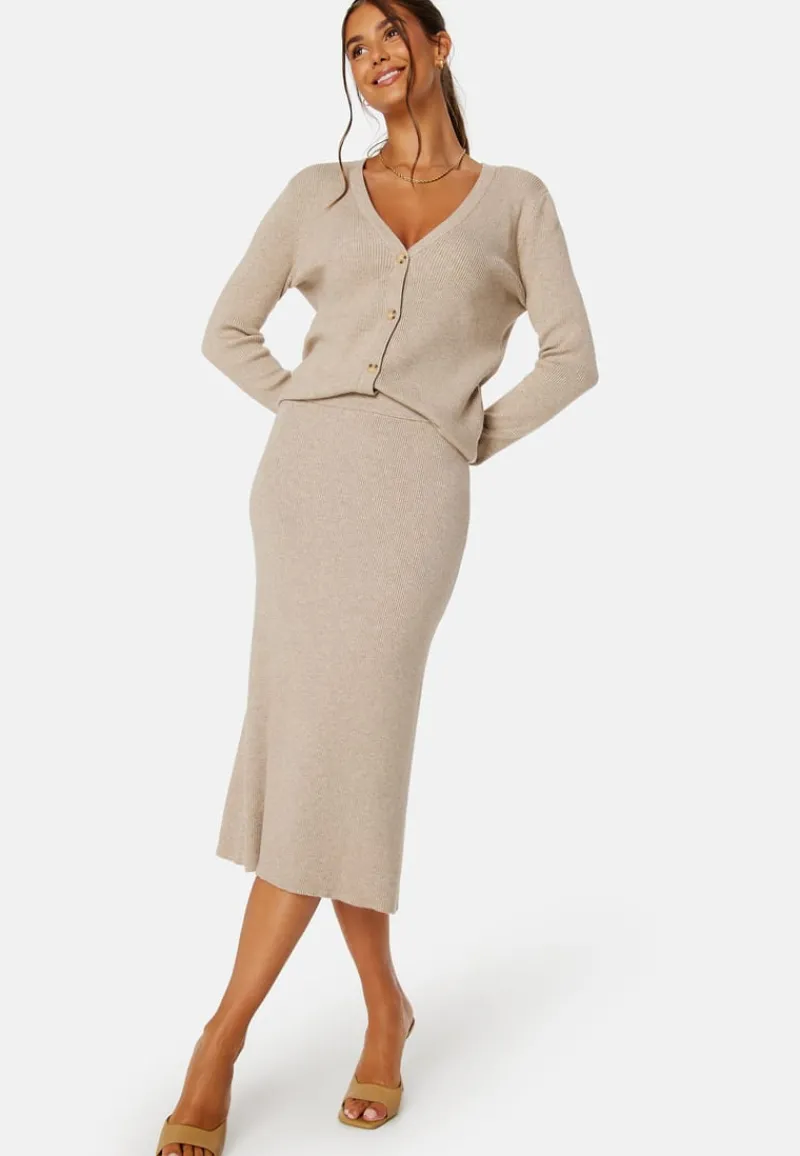 VILA Vicomfy A-Line Knit Skirt